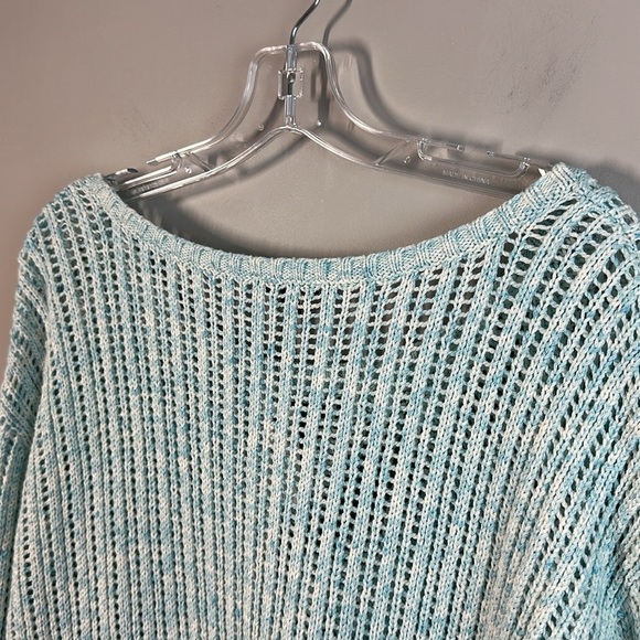 NWT Talbots Open Stitch Space Dyed Long Sleeve Ribbed Sweater Size M - Picture 10 of 10